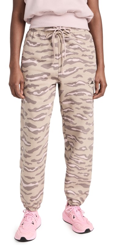 adidas by StellacCartney Printed Sweatpants Trace Khaki/New Rose