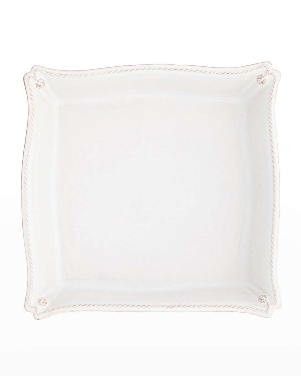 Berry & Thread Matzoh Plate - Whitewash