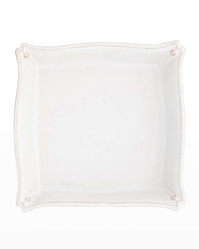 Berry & Thread Matzoh Plate - Whitewash