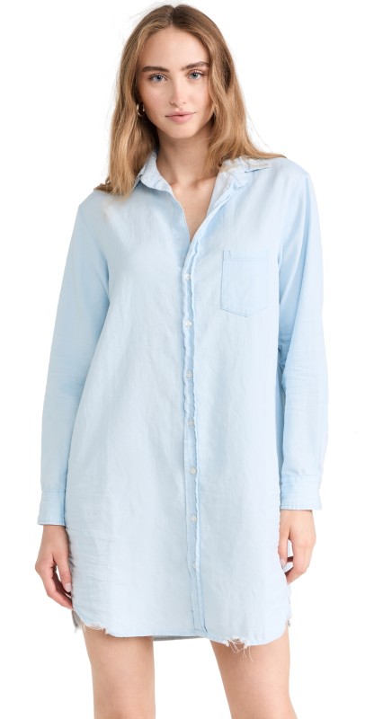 Frank & Eileen Mary Button Up Dress Classic Blue Wash
