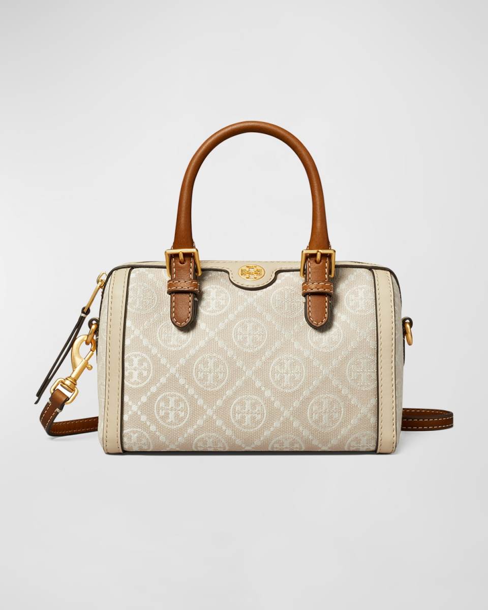 T Monogram Petite Barrel Top-Handle Bag