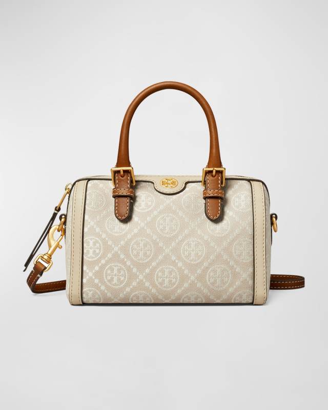 T Monogram Petite Barrel Top-Handle Bag