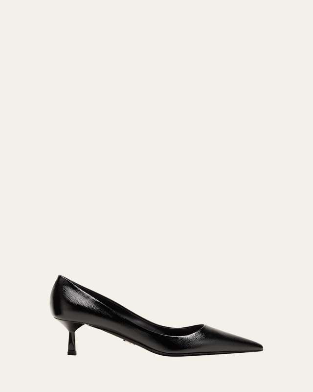 Vernice Calfskin Stiletto Pumps