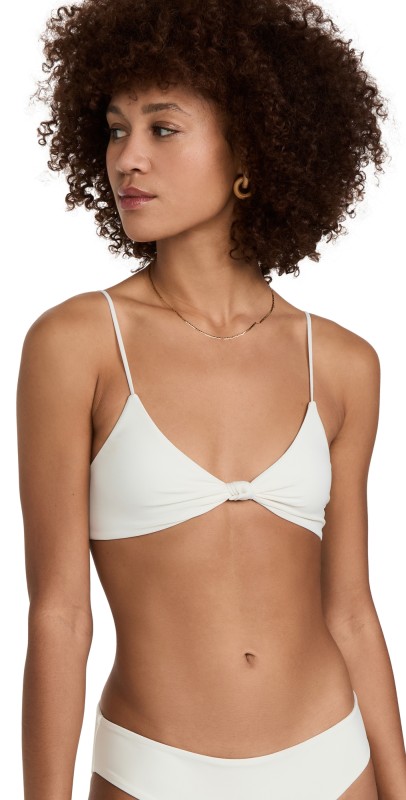 MIKOH Kaloko Bikini Top Noir