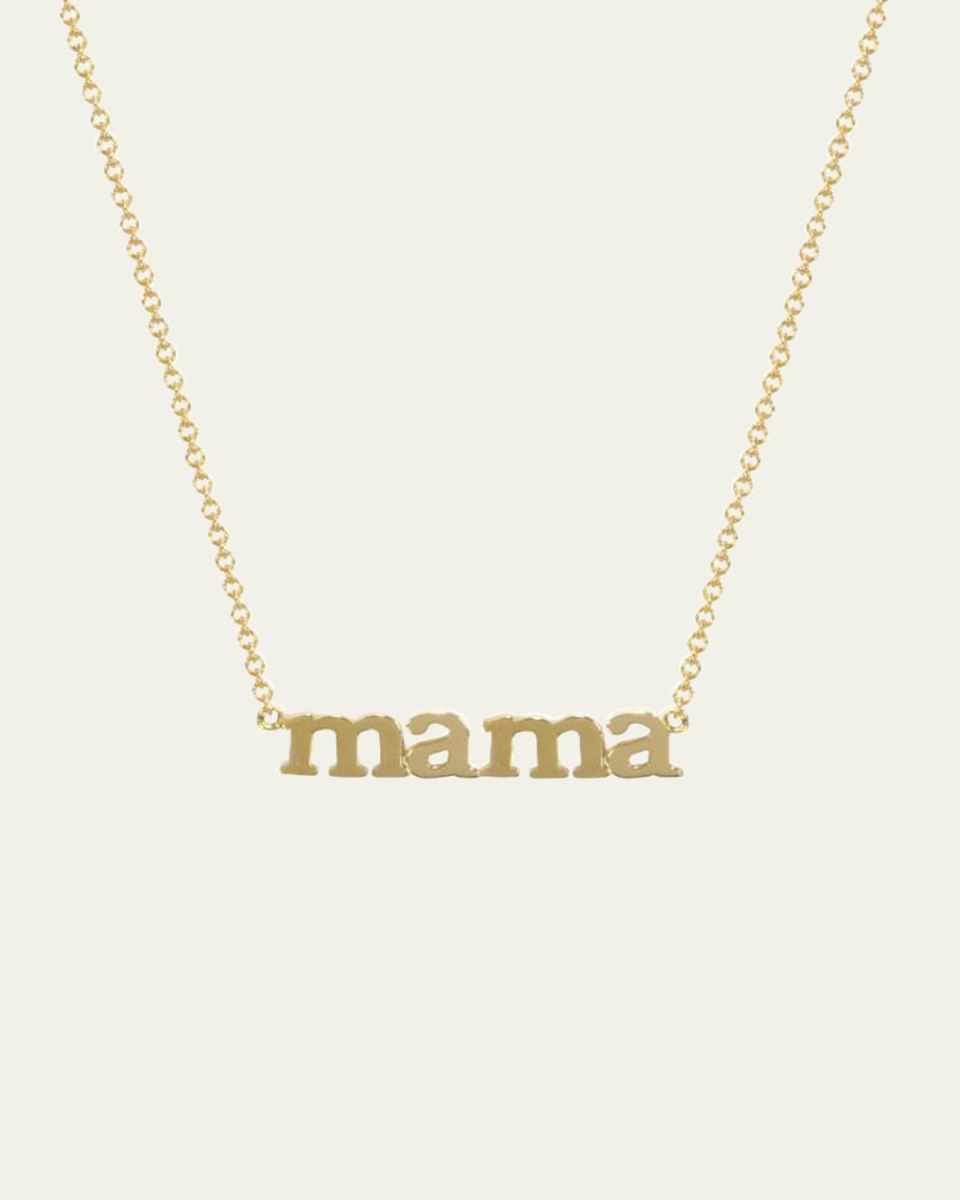 18k Mama Pendant Necklace
