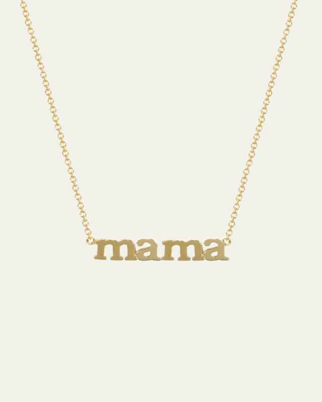 18k Mama Pendant Necklace