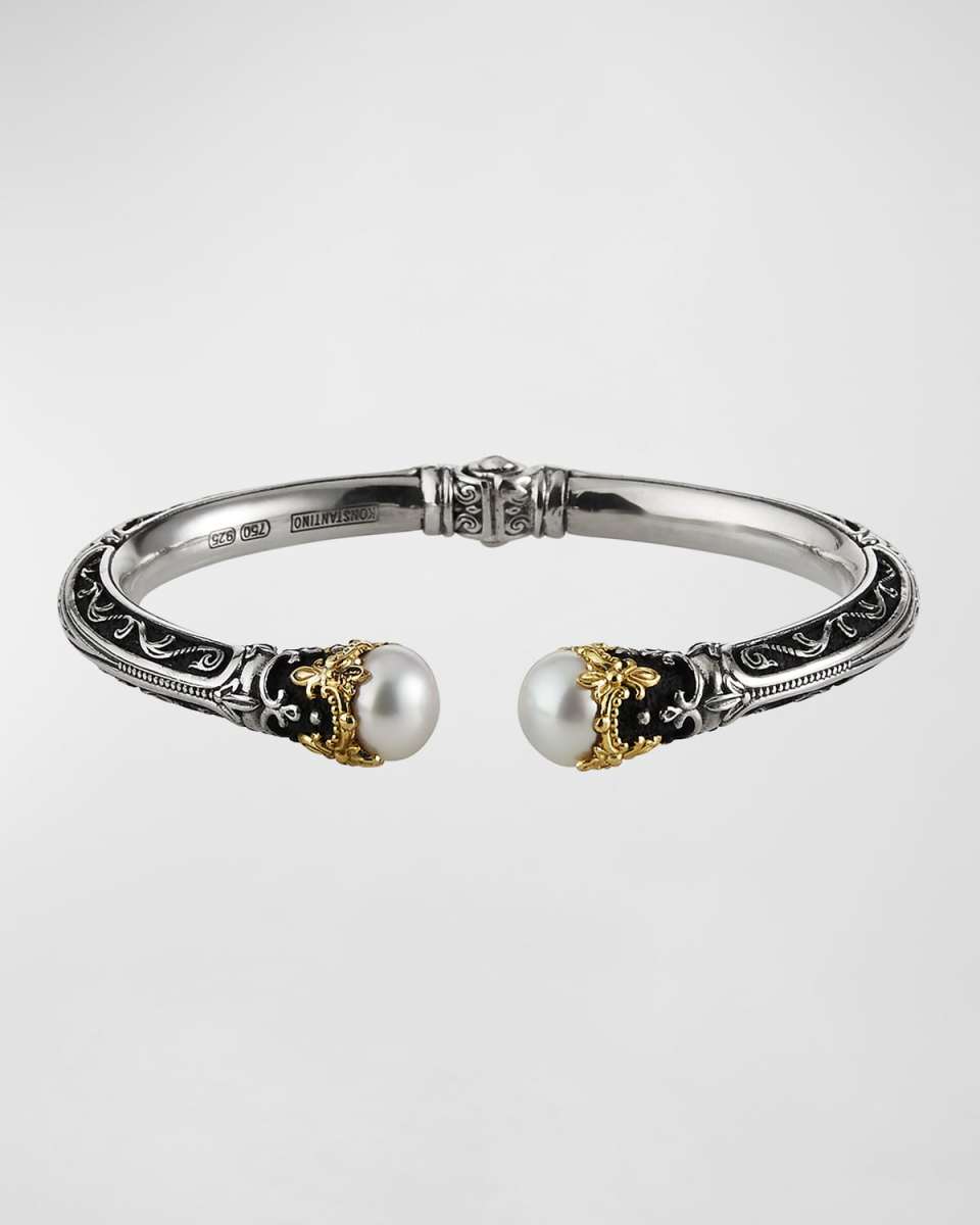 Pearly Open Cuff Bracelet