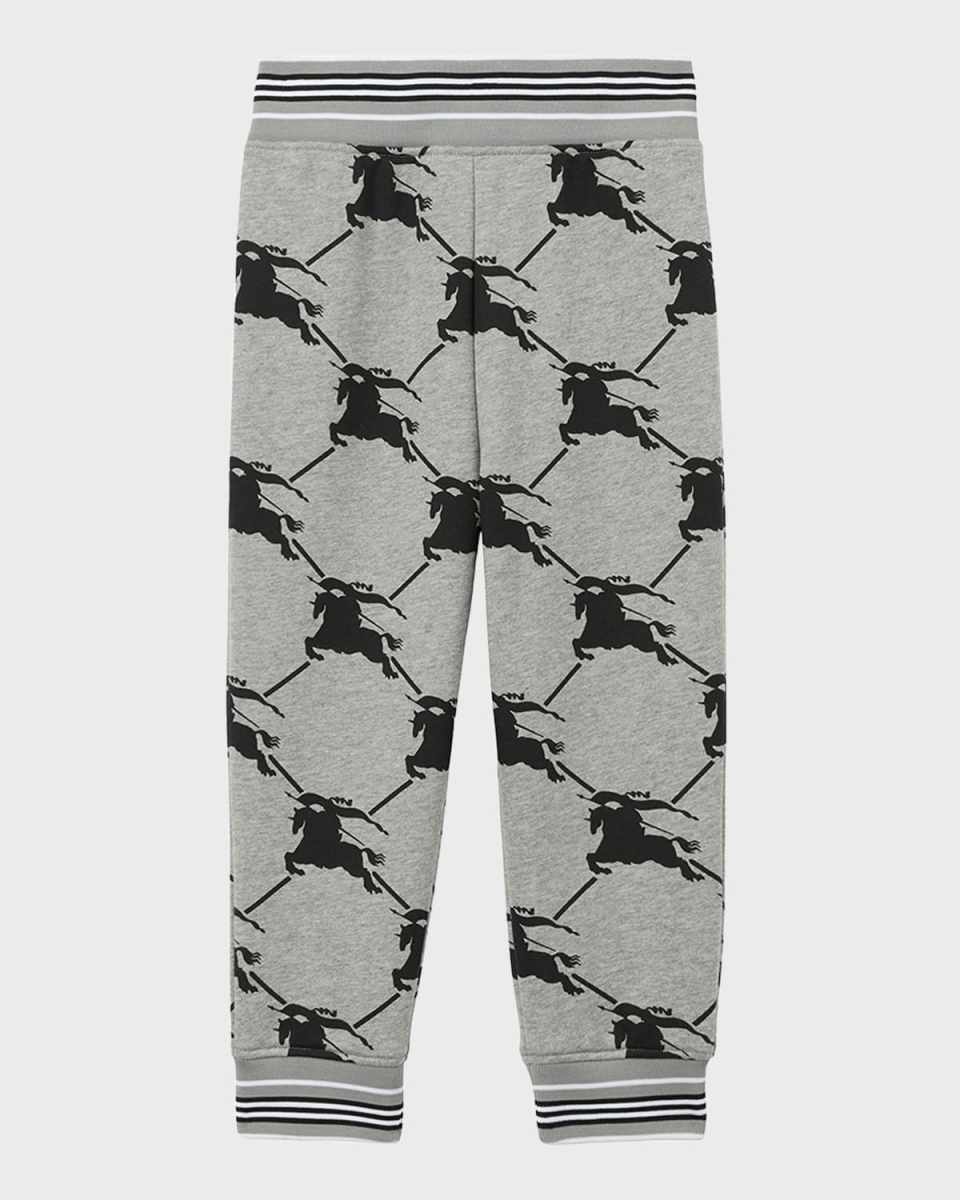 Boy's Sidney Equestrian Knight Printed Sweatpants, Size 3-1