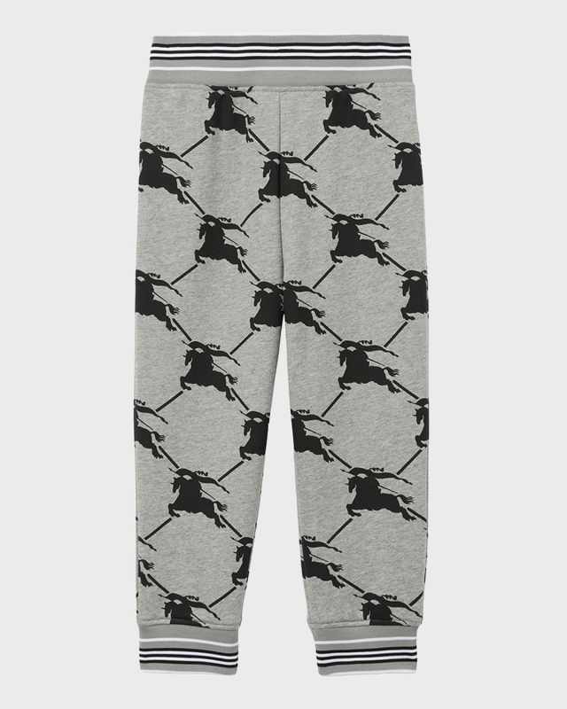Boy's Sidney Equestrian Knight Printed Sweatpants, Size 3-1