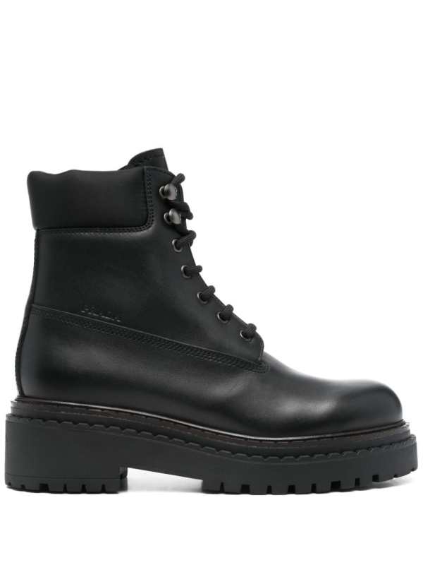 leather combat boots
