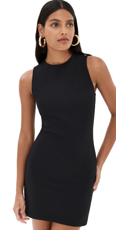 STAUD Mercer Dress Black