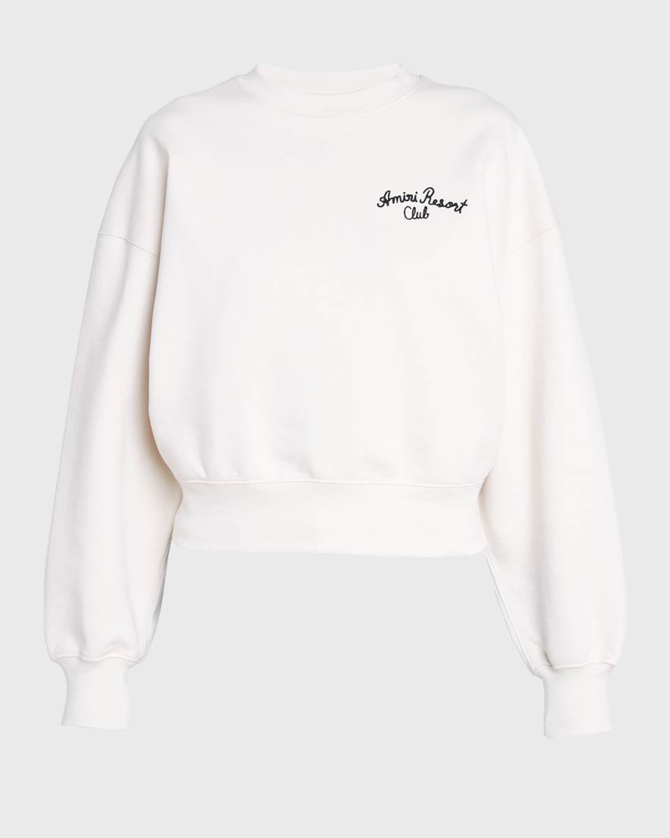 Amiri Resort Embroidered Crewneck Sweatshirt