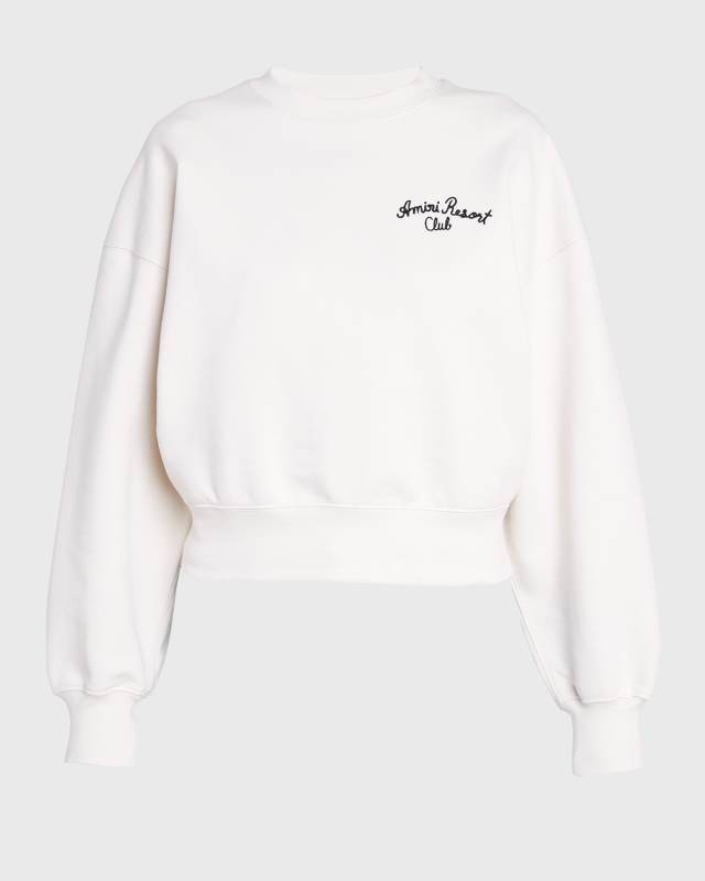 Amiri Resort Embroidered Crewneck Sweatshirt