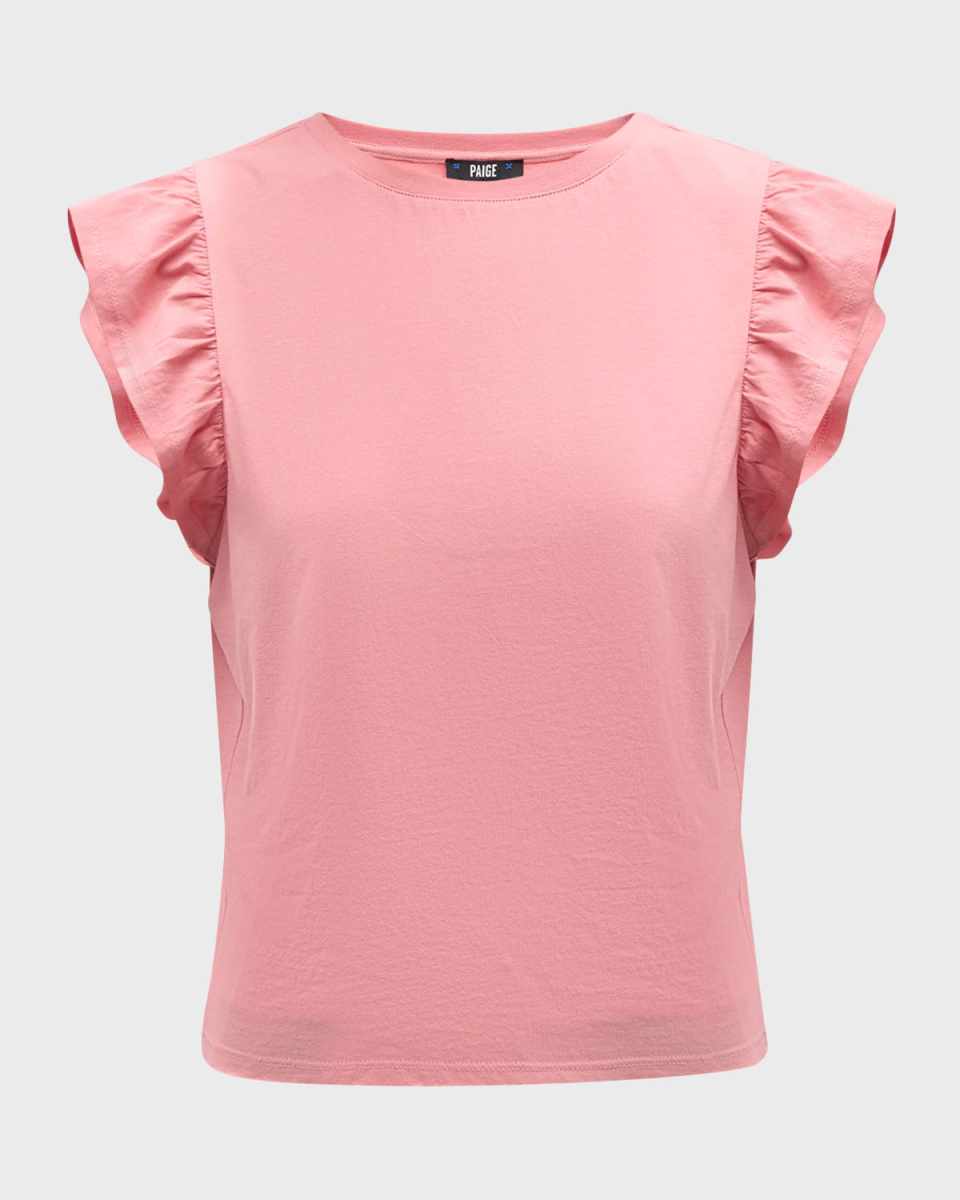 Erissa Flutter-Sleeve Tee
