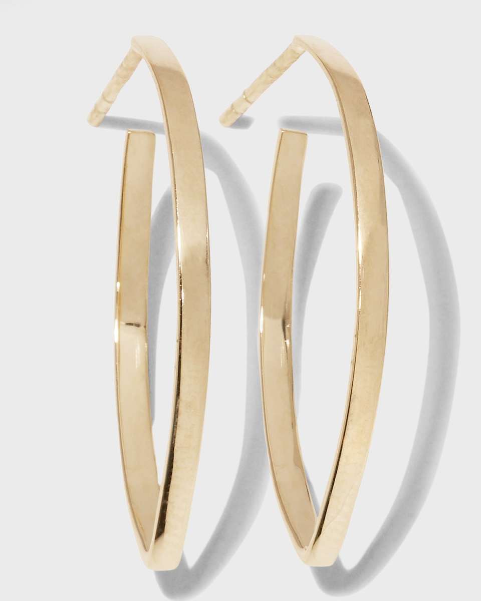 Mini Thick Flat Blake Hoops
