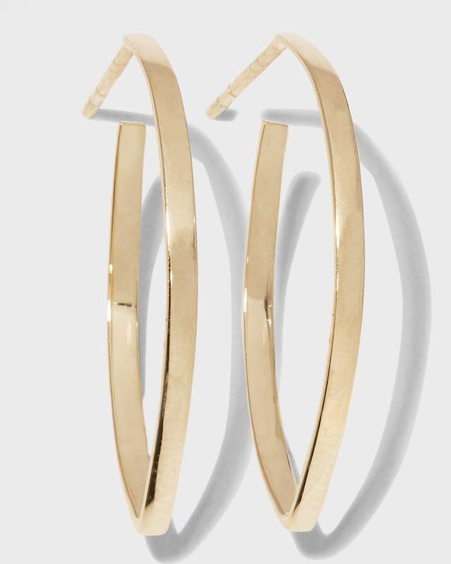 Mini Thick Flat Blake Hoops