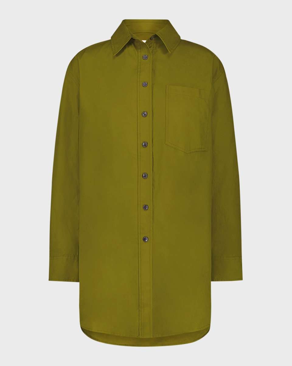 Hailey Button-Front Cotton Tunic