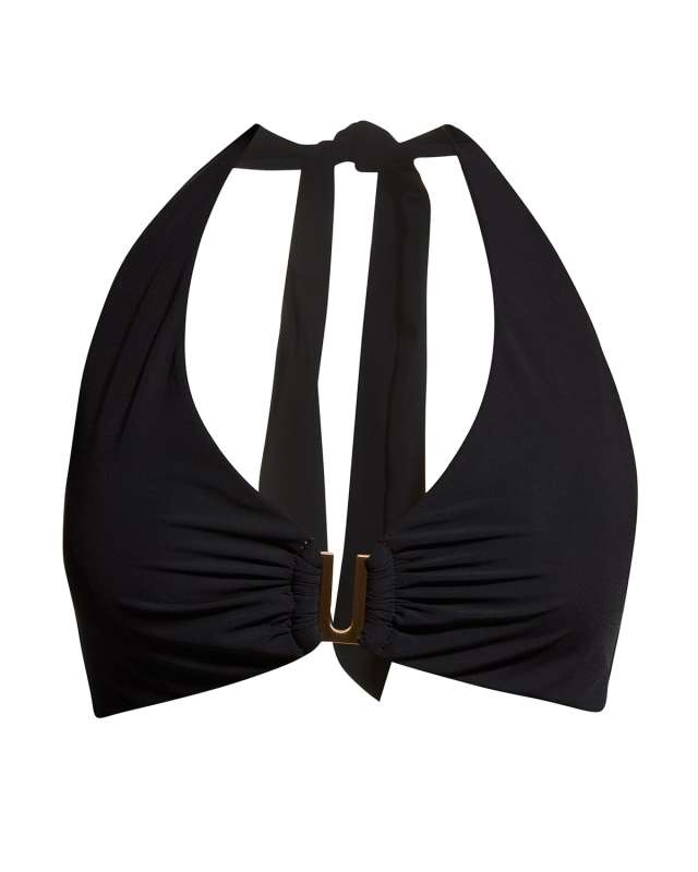 Jetset Halter Bikini Top (D-DD Cup