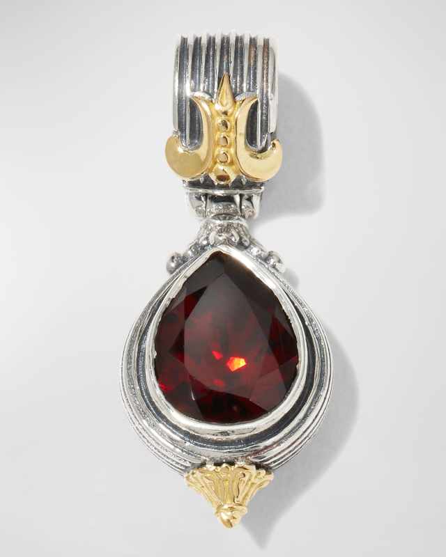 Two-Tone Rhodalite Pendulum Pendant
