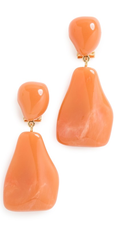 Lele Sadoughi Wilma Drop Earrings Apricot