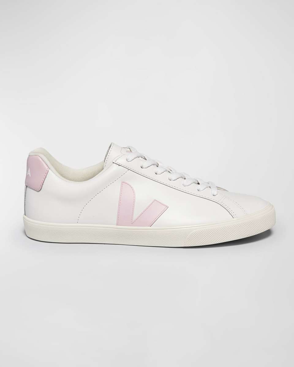 Esplar Bicolor Leather Low-Top Sneakers