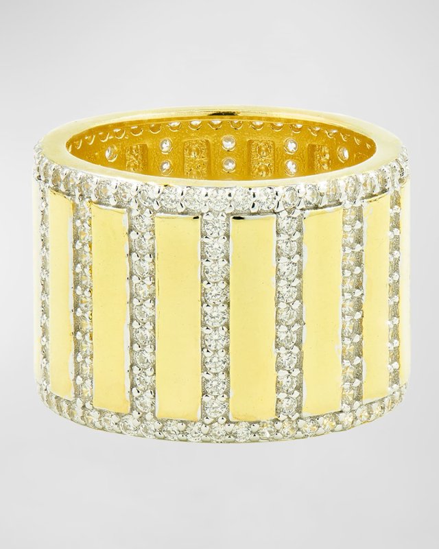 Pave Cigar Band Ring