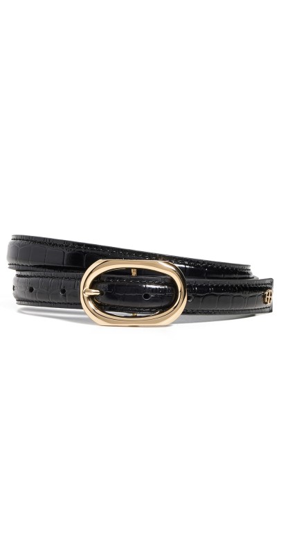 ANINE BING Mara Belt Black