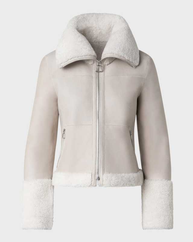 Yasha Reversible Shearling Short Jacket