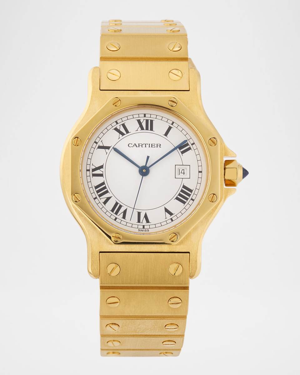 Cartier Santos Octagon 30mm Vintage 1980s Watch