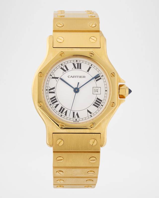 Cartier Santos Octagon 30mm Vintage 1980s Watch
