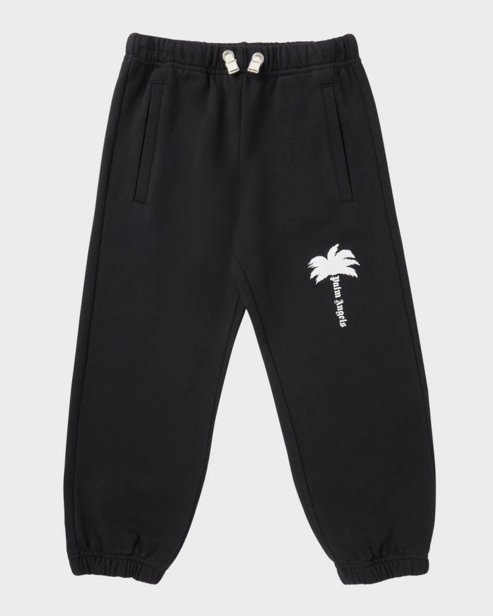 Boy's Palm Tree Logo-Print Sweatpants, Size