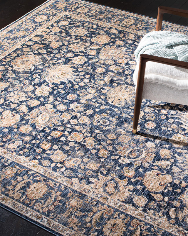 Celia Navy Power-Loomed Rug, 10' x 14'