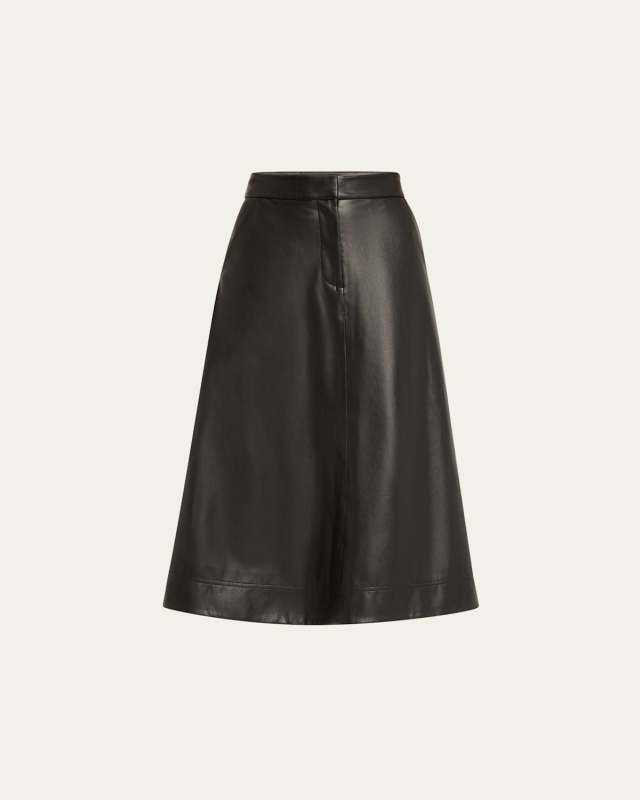 Louise Vegan Leather Skirt