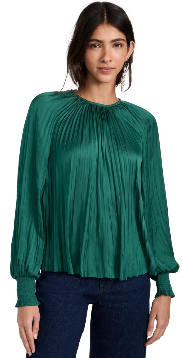 Ulla Johnson Aidy Blouse Jadeite