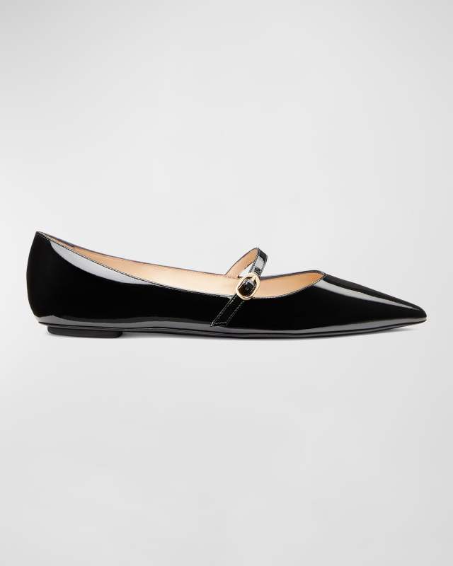 Emilia Patent Mary Jane Ballerina Flats