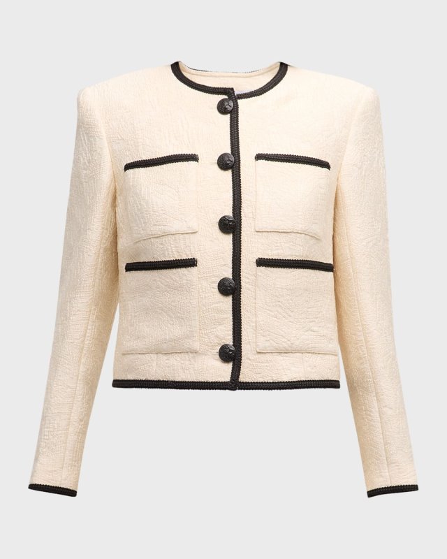 Darla Tailored Jacquard Jacket