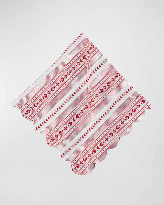 Villa Stripe Ruby Napkin