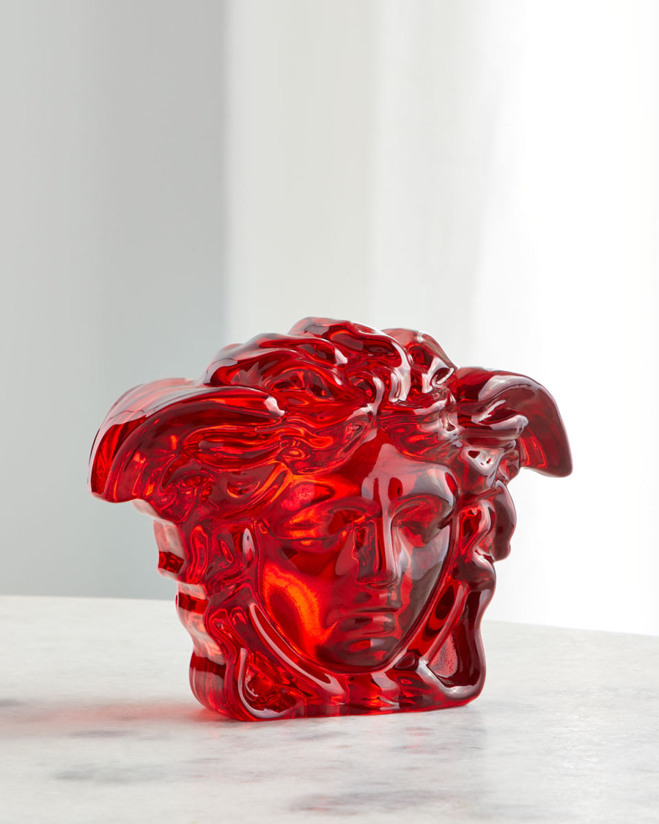 Red Medusa Paperweight
