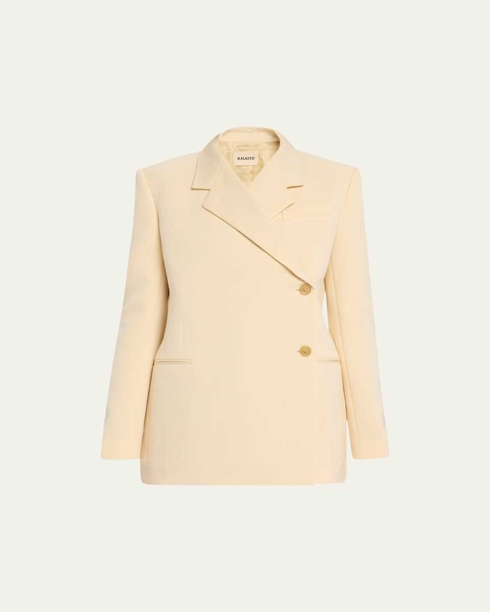 Otero Double-Breasted Wool Suiting Blazer