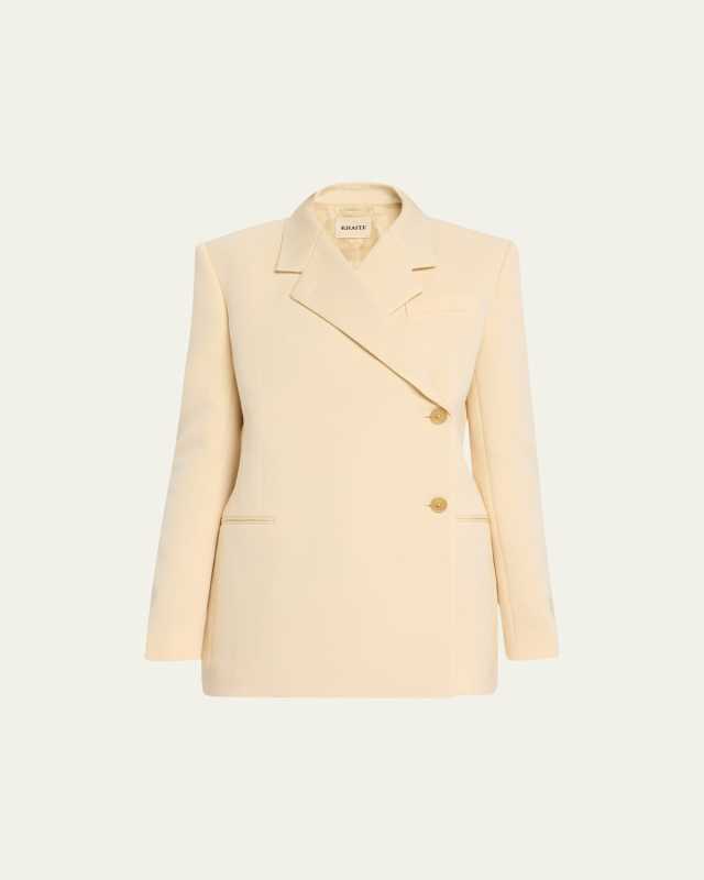 Otero Double-Breasted Wool Suiting Blazer