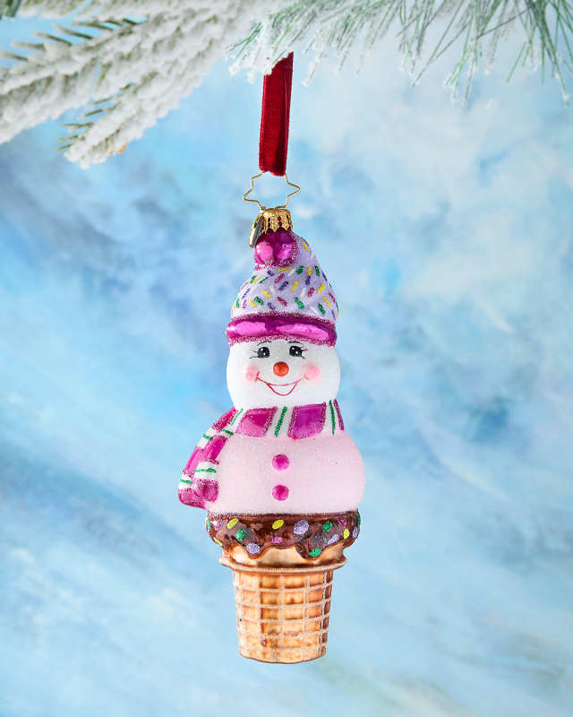 Extra Frosty Scoop Christmas Ornament