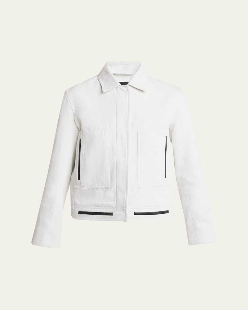 Wiley Leather Trim Suiting Jacket