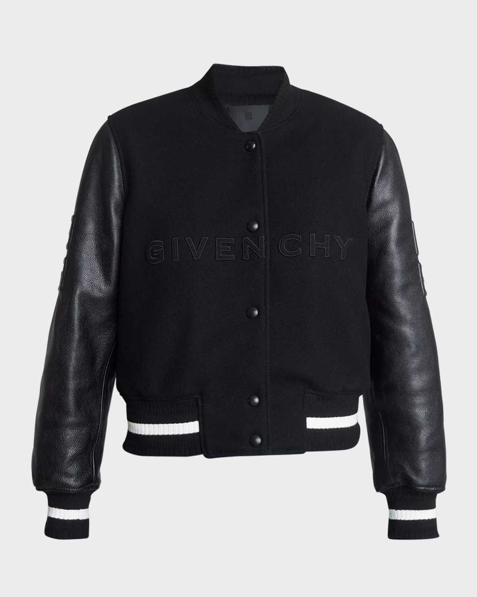 4G Logo Regular Fit Varsity Jacket