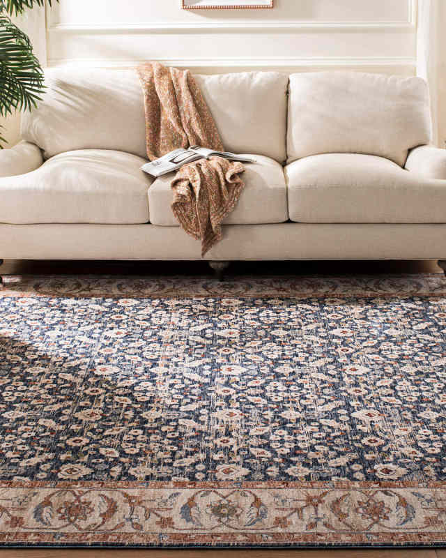 Carlingford Navy Power-Loomed Rug, 10' x 14'