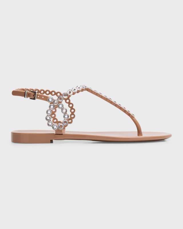 Almost Bare Crystal Jelly Slingback Sandals
