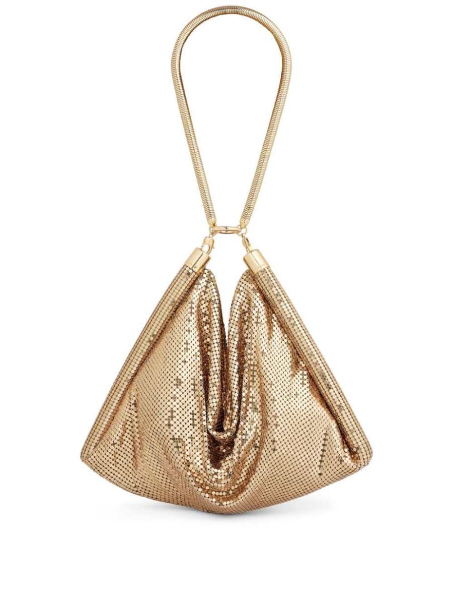 Pixel Tube metallic shoulder bag