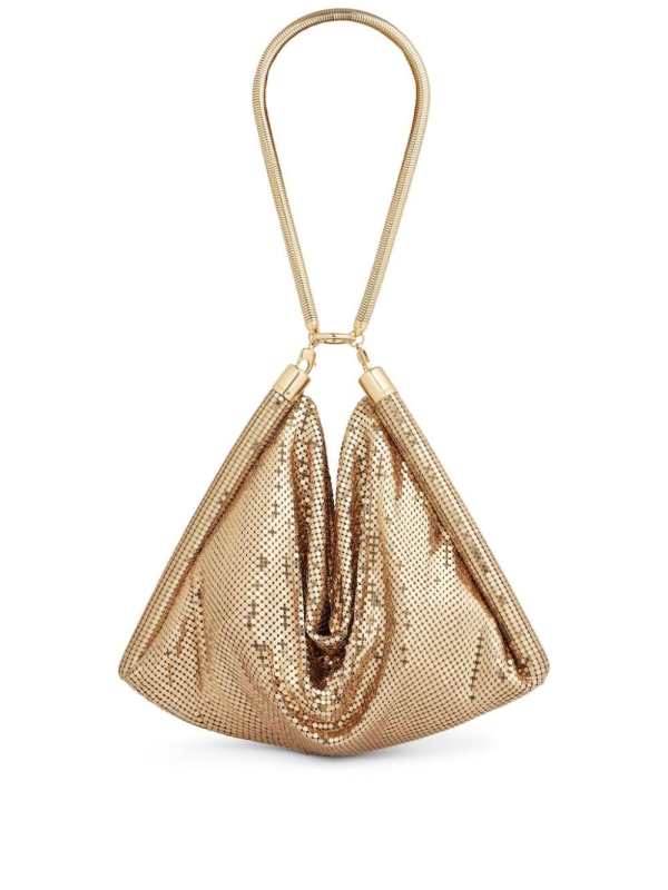 Pixel Tube metallic shoulder bag