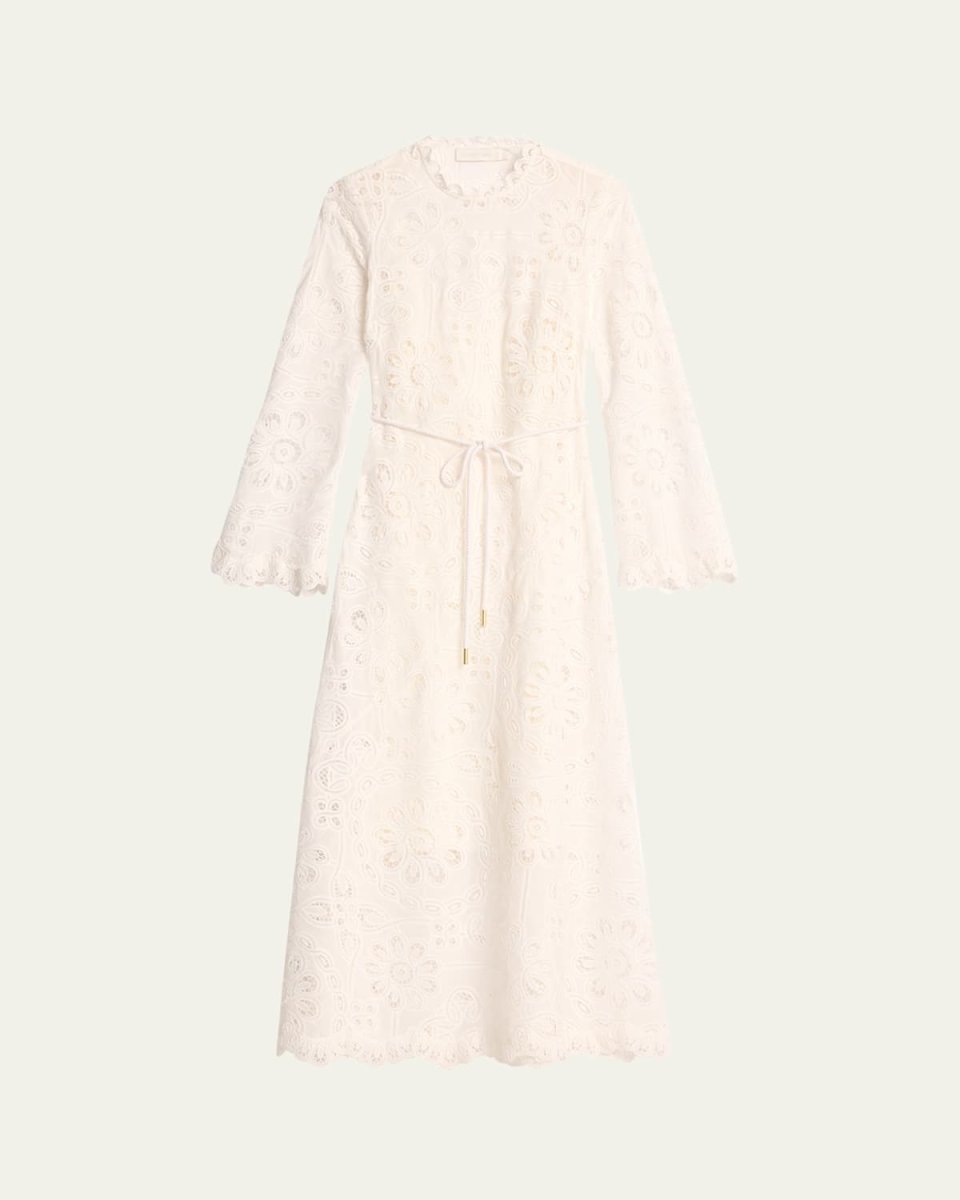 Ottie Embroidered Long Dress