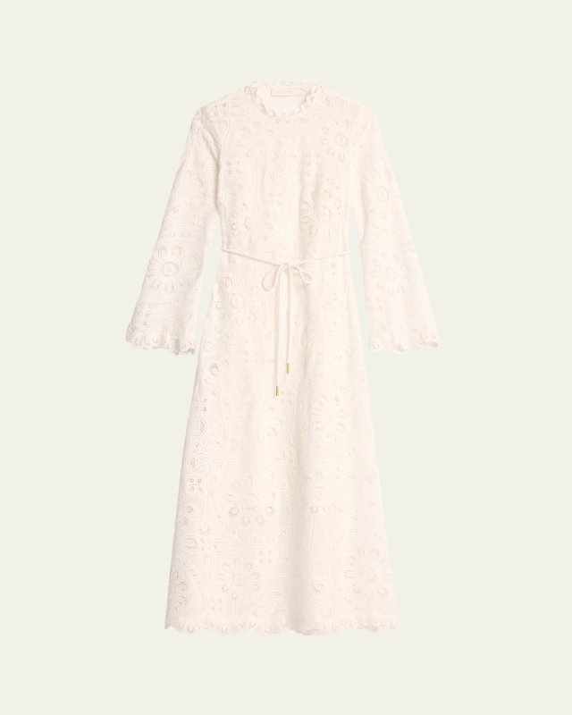 Ottie Embroidered Long Dress
