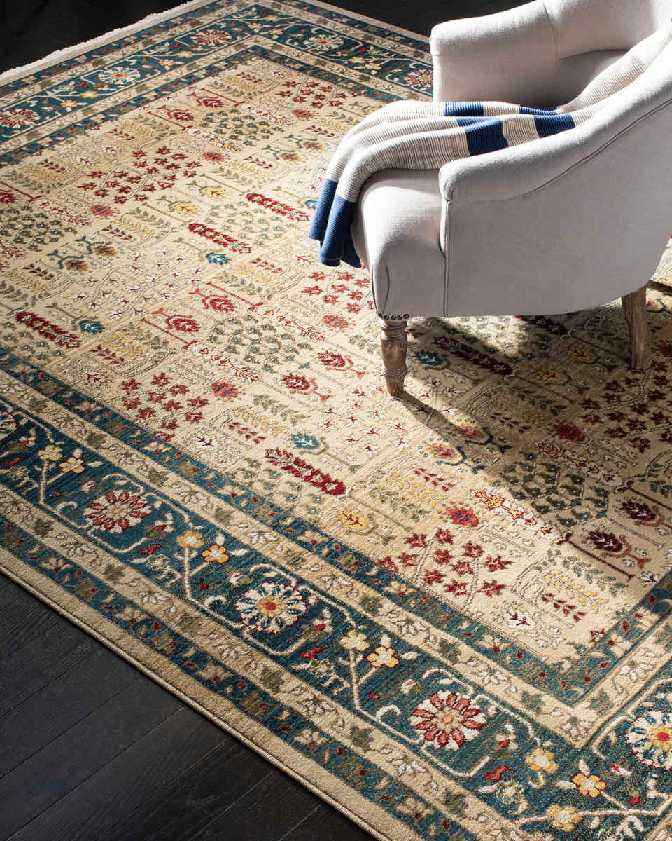 Marqaux Navy Power-Loomed Rug, 8' x 10'
